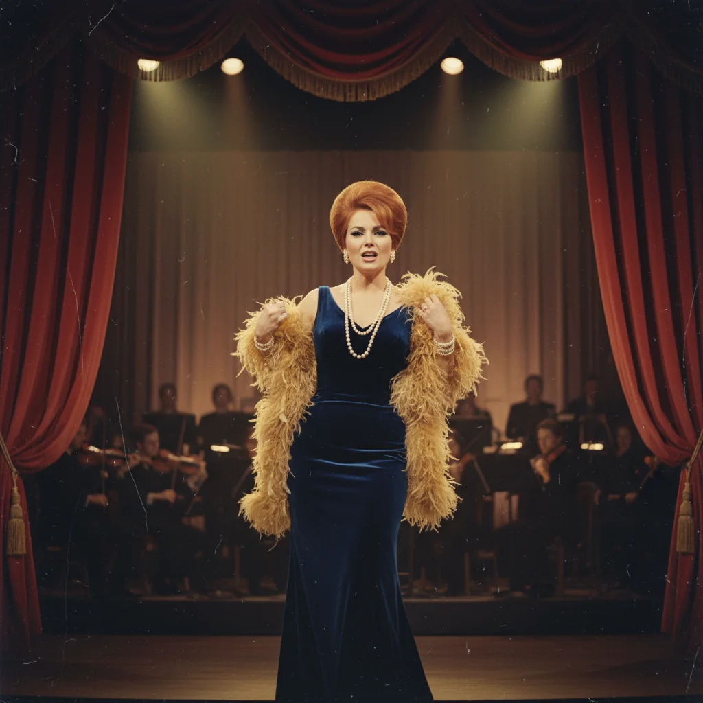 Claudia De Santis actuando en un gran teatro