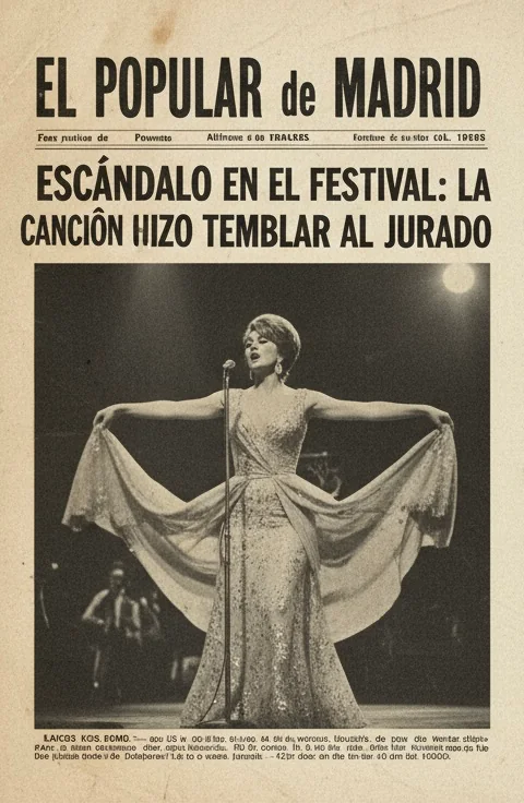 Portada de periódico sobre un escándalo musical