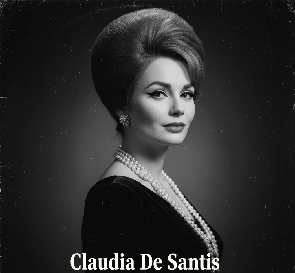 Retrato en blanco y negro de Claudia De Santis